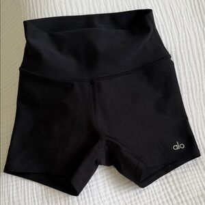 ALO Yoga Black High-Rise Bike Shorts